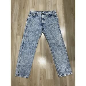 Vintage Levi’s Orange Tab Acid Wash Denim Jeans 38x30 Made In USA